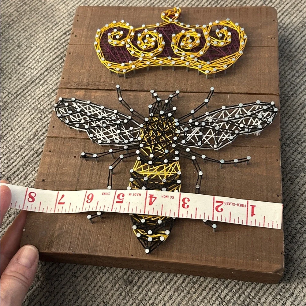 Primitives by Kathy Queen Bee String Art on Wood base